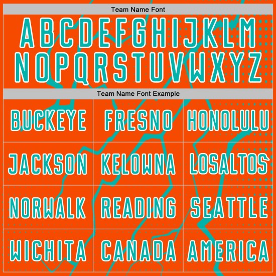 Aqua-White Jersey Sports Lightning Uniform Orange Soccer Custom Sublimation