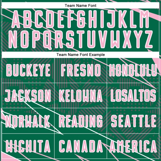 Uniform Sports Soccer Kelly Lines Sublimation Jersey Light Green Custom Pink-White Uniform Sports Soccer Kelly Lines Sublimation Jersey Light Green Custom Pink-White