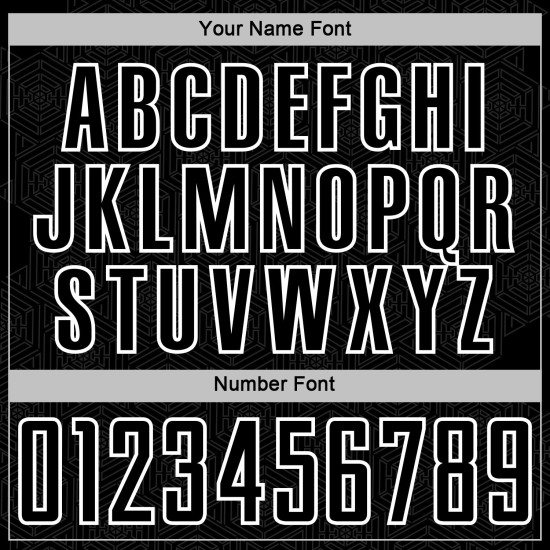 White Sports Jersey Uniform Sublimation Soccer Shape Custom Geometric Black