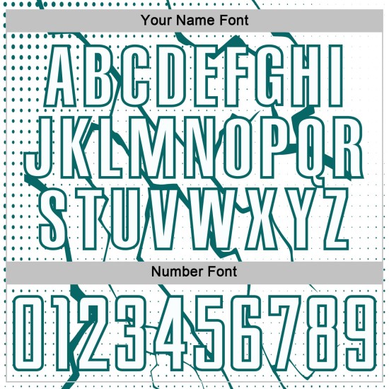 Sublimation Sports Uniform Jersey White Custom Soccer Lightning Teal