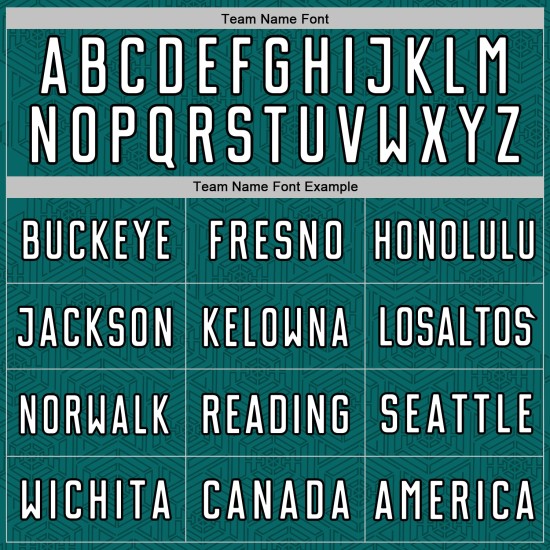 Sports Jersey Sublimation Shape White-Black Custom Soccer Uniform Teal Geometric