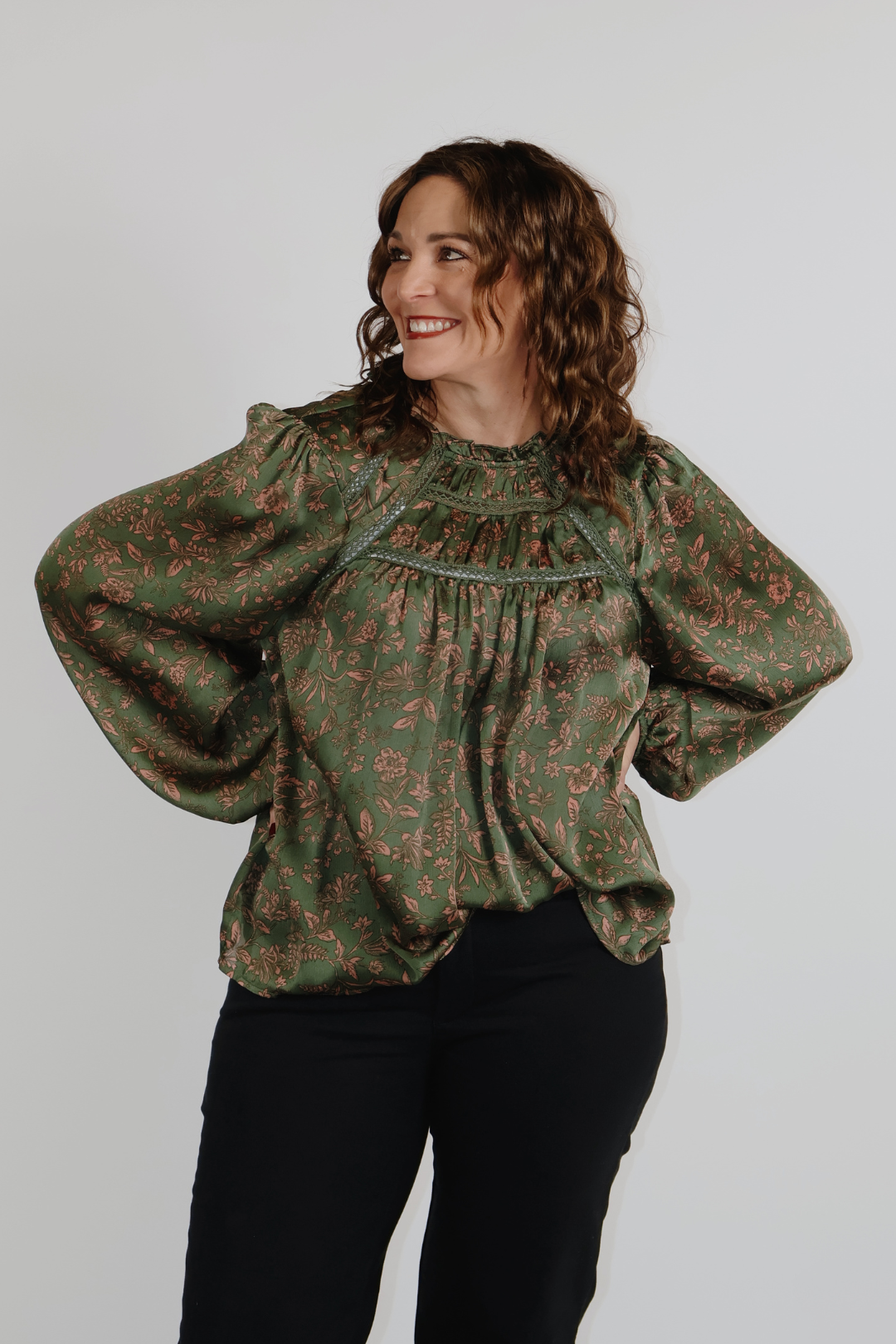 Willow Grace Satin Blouse