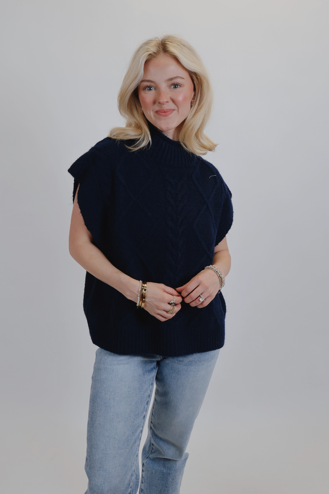 Heritage Cable Knit Sweater Top