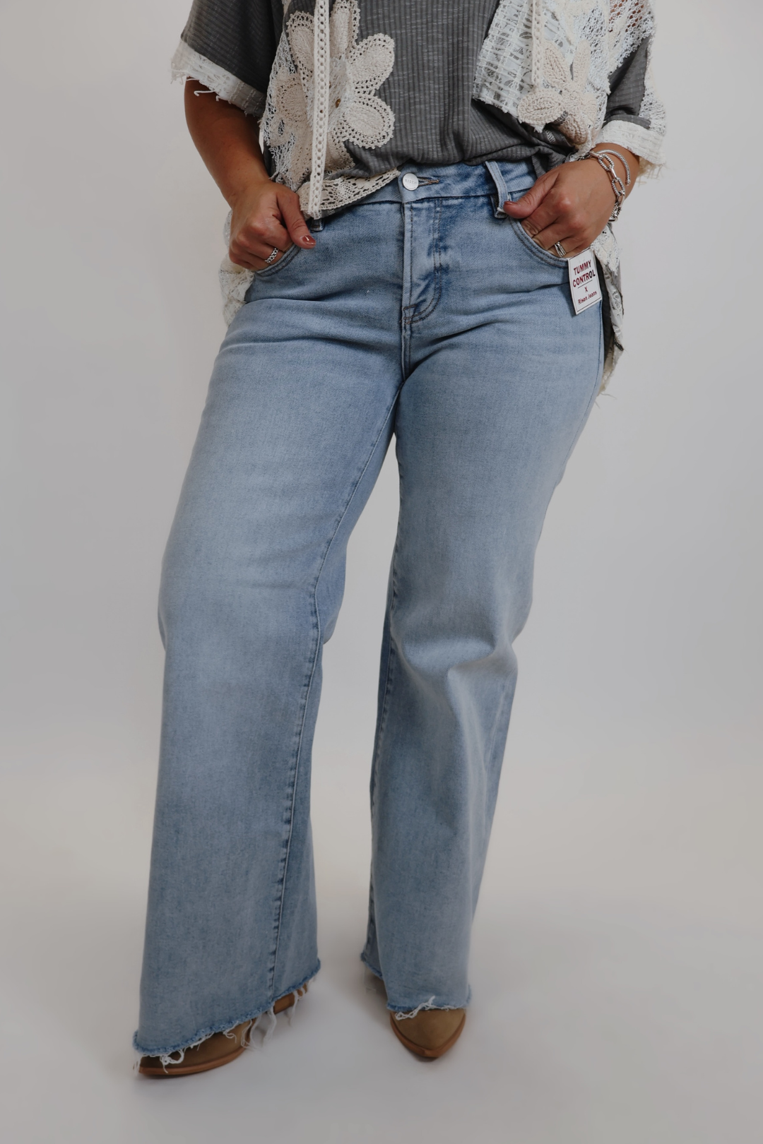 Andrea Low Rise Wide Leg Jeans