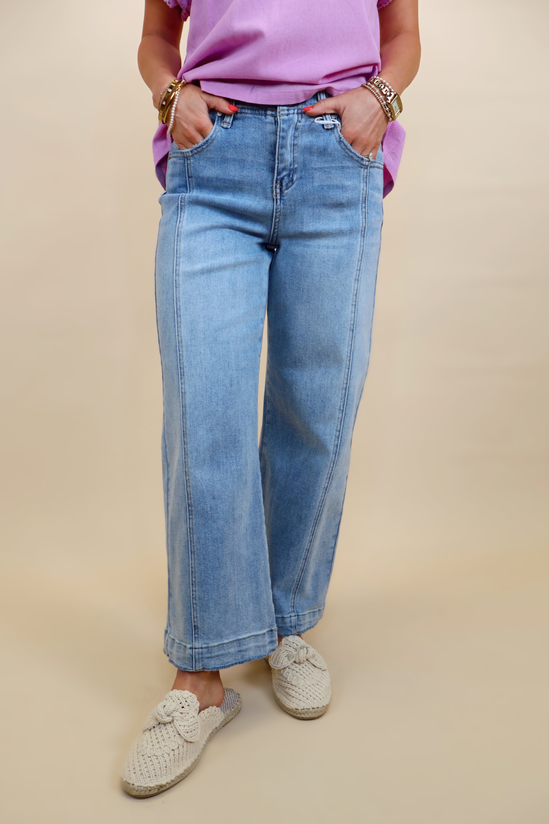 Hudson High Rise Cropped Jeans