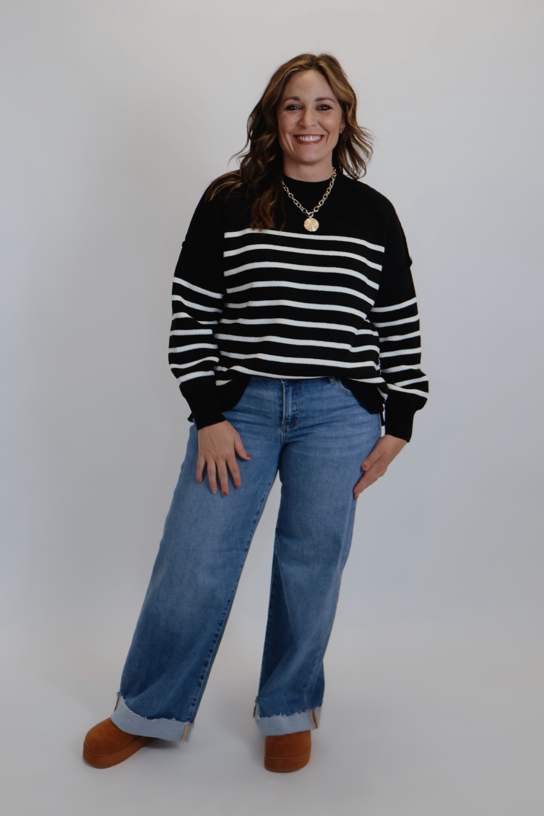 City Stroll Striped Sweater