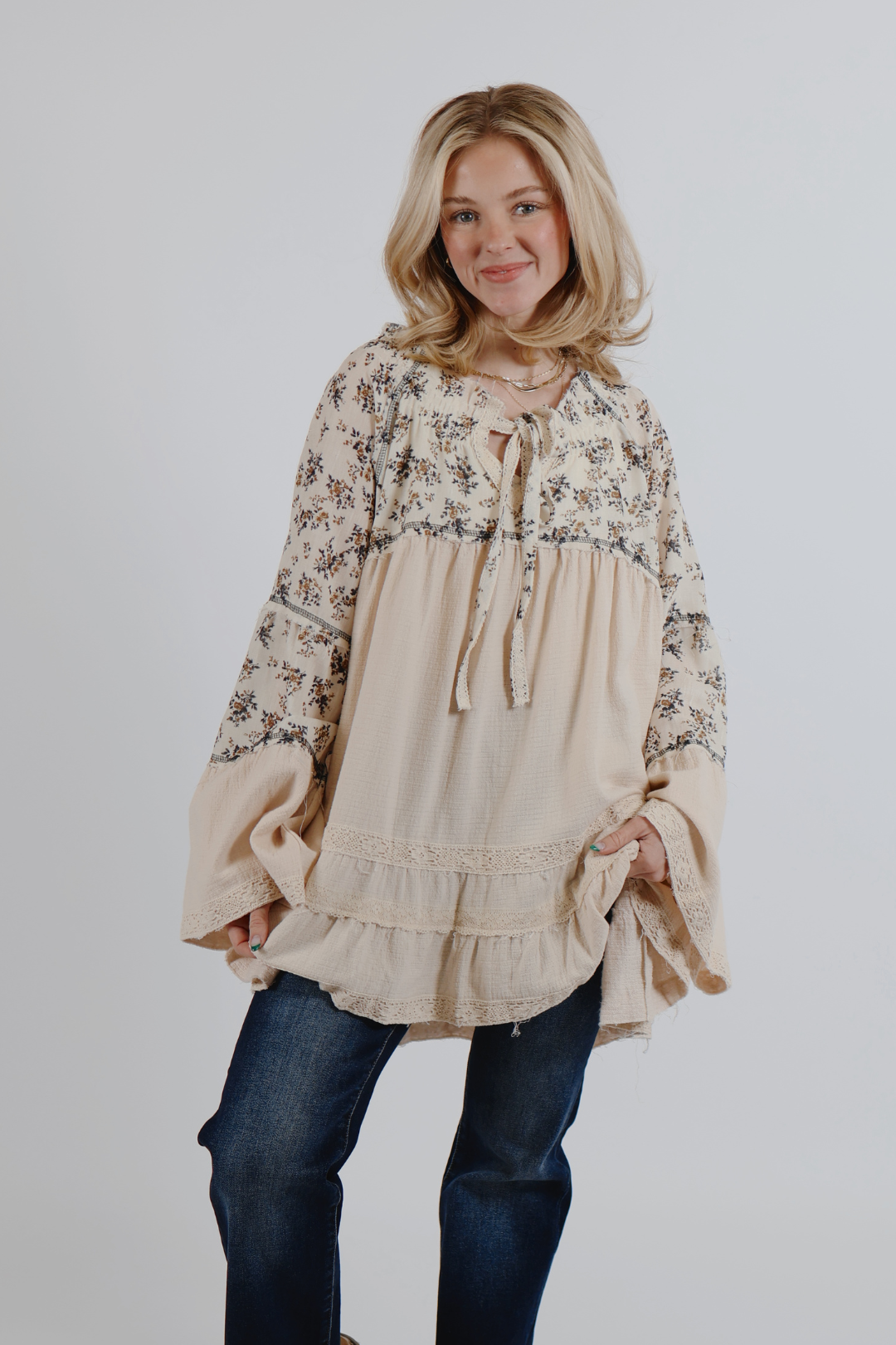 Wildflower Whispers Gauze Top